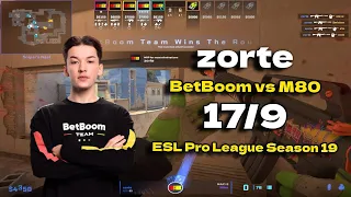 CS2 POV BetBoom zorte (17/9) vs M80 (Mirage) ESL Pro League Season 19