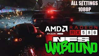 Need for Speed: Unbound ➤ Тест AMD Ryzen 5 2600 + RX 580 4GB | Все настройки графики при 1080p