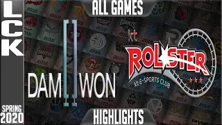 DWG vs KT Highlights ALL GAMES | LCK Spring 2020 W2D5 | Damwon Gaming vs KT Rolster