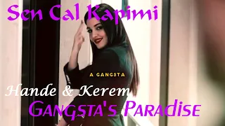 Eda and Serkan in the new film | Kerem Bursin Hande Erçel | Sen Cal Kapimi | Gangsta's Paradise
