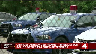Wayne County prosecutor announces charges against 4 officers in separate brutality cases