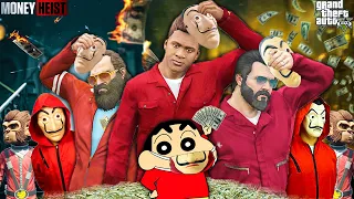 Shinchan & Franklin Joined MONEY HEIST In GTA 5