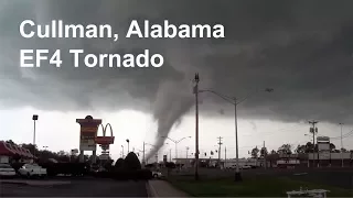 Amazing up-close view of April 27, 2011 Cullman, Alabama F4 Tornado