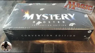 Mystery Booster Convention Edition, otevření krabice s 24 boostery, karty Magic The Gathering