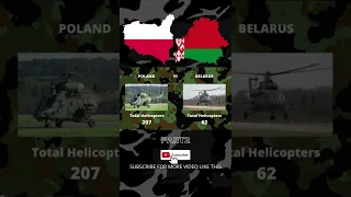 Poland vs. Belarus military power comparison 2022 #shorts