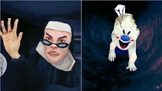 Evil Nun 2 Vs Ice Scream Crawling Jumpscare | Evil Nun 2 Origins | Evil Nun 2