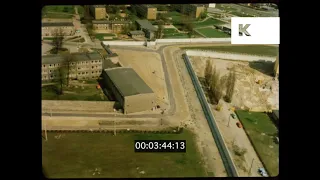 1982 Berlin Wall Aerials, Germany, HD from 35mm