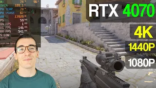 Trying Counter Strike 2 With the RTX 4070 (1080p 1440p 4K)