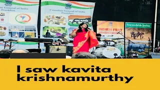 I SAW KAVITA KRISHNAMURTY JI/INDIAN FEST 2018/KAVITA CONCERT IN GERMANY