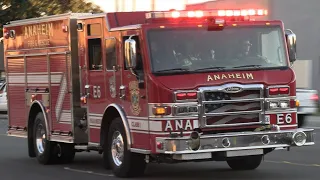 Anaheim Fire Department Engine 6 Responding