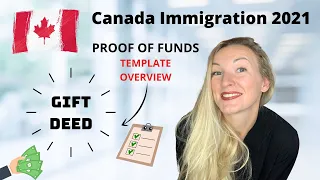 Proof of funds overview for Canada pr | Gift Deed Format