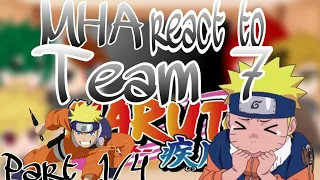 MHA react to Team 7(Naruto)||ÇûTïé-Lyñ🥺||Part 1/4