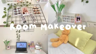 Room makeover 🎀🌷🧸✨: desk decoration, bedroom makeover, new desk, new chair, bedroom aesthetic