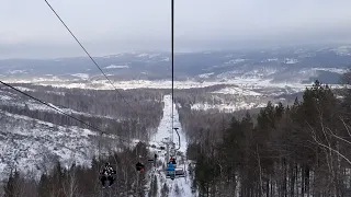 Канатная дорога в Абзаково. Как съездил в лагерь Абзаково. 2 часть.