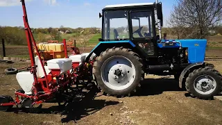 Огляд сівалки СУ-8мт. Підключив до МТЗ.