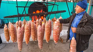 EXTREME Street Food in Turkey | UNDERGROUND OVEN KUYU KOKOREÇ | Street Food in Izmir Turkey