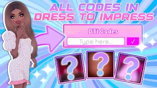 ALL WORKING CODES IN DRESS TO IMPRESS + NEW CODE! ⭐ | Roblox