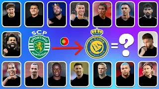 Guess the FIRST AND CURRENT TEAM Of football players, Neymar, Ronaldo, Messi