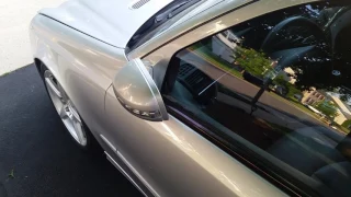 2009 Mercedes w211 e350 power folding mirror opening.