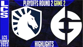 TL vs EG Highlights Game 2 | LCS Summer 2023 Playoffs Lower RND 2 | TL vs EG G2