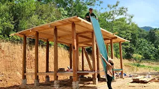 Full Video: 60 days of installing new wooden houses and harvesting corn | Dang Thi Mui