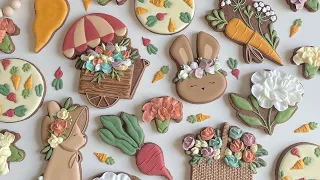 Sweet Floral Easter Royal Icing Cookies | Easter Cookie Decorating | Cookie Compilation