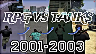 RPG vs TANKS in GTA Games | GTA 3 To GTA 5 | GTA Game Comparison | GTA Test