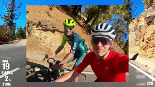 Riding last km's of Teide with Primoz Roglic (Bora-Hansgrohe) 2024.02.06