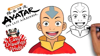 How to draw Aang from Avatar the Last Airbender in 5 minutes