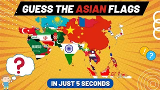 Guess and Learn ALL FLAGS Of ASIA 🌎/CHALLENGE YOURSELF !