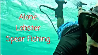Bahamas Solo Lobster Spear Fishing Trip in a small Crooked PilotHouse Boat  Miami to Bimini