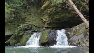 Карпати. Водоспад Дівочі сльози / Карпаты. Водопад Девичьи слезы / Carpathians. Waterfall Girl Tears