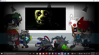 @["Afton Family" react to ~ "left Behind (Springtrap) ~"]@ + Ennard {2/2}