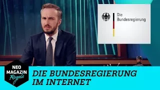 Die Bundesregierung im Internet  | NEO MAGAZIN ROYALE mit Jan Böhmermann - ZDFneo