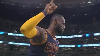 LeBron's 3-Pointer Propels Him Past Michael Jordan on All-Time Playoff Scoring List | May 25, 2017