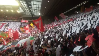 Anfield Sings Amazing Version Of Liverpool FC's "You'll Never Walk Alone" vs Villarreal (May 2016)