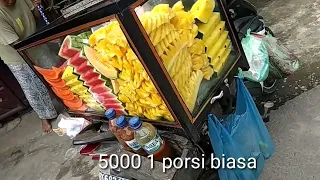 #viral Usaha rujak nenas pane asli (inspirasi dagang)