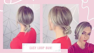 How to do an Easy low bun For FINE/THIN hair! 💗