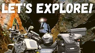 Road Trip Royal Enfield Himalayan - Scottish Caves - Eglinton Country Park And Castle. History Tour.