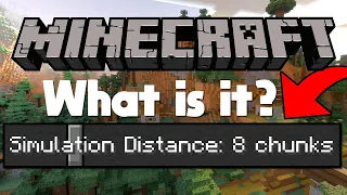 What is Minecraft 1.18 Simulation Distance