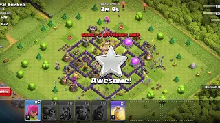 Town hall 7 Mass Hogs attack strategy! Th7 max three stars ⭐!