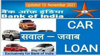 Bank Of India - Car Loan | Eligibility | Rate Of Interest | Festival Offer | Docs Required