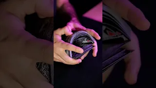 Relaxing cards - bicycle black ghost legacy ed. #playingcards #slowmotion #satisfying #loop #shorts