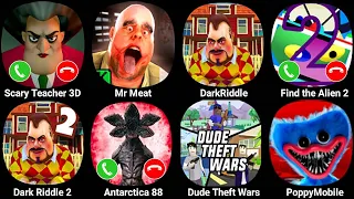 Scary Teacher 3D,Mr Meat,Dark Riddle,Find the Alien 2,Dude Theft Wars,Poppy Playtime Chapter 3