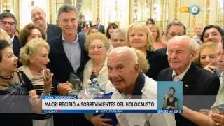 Visión 7 - Macri recibió a sobrevivientes del holocausto