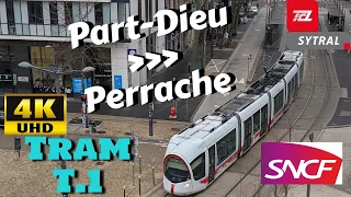 Lyon, Tramway T1, Part-Dieu ➡️ Perrache 🚅 UHD [4K] 🚥