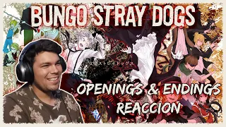 REACCIÓN a TODOS los OPENINGS & ENDINGS (1-5) de BUNGOU STRAY DOGS Por PRIMERA VEZ! 🔥 ALL OPENINGS