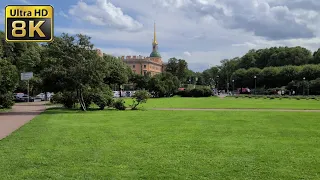 Fascinating sky over the Champ de Mars, St.Petersburg, 08/15/2021, 8K video quality, pt 2