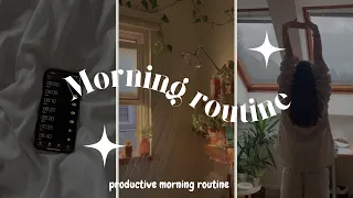 best productive morning routine for teens!🎀🤍 early morning routines!