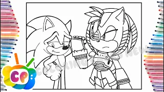 Sonic vs Rusty Rose coloring page/ Sonic Prime coloring /Elektronomia x Stahl x RUD - Caramel [NCS]